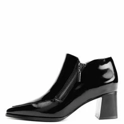 Nuheel® Nuheel Leather Booties For Women Ankle Boots Designer Booties Black 11 Ankle & Bootie