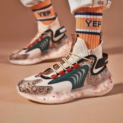 Nuheel® Man Nuheel Men'S Breathable Knit Socks Shoes Casual Sneakers Thick-Soled Daddy Shoes