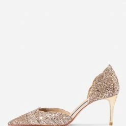 Nuheel Petal Wedding Shoes 2021 New Golden Crystal High-heeled Bridesmaid Shoes 21 Nuheel Petal Wedding Shoes 2021 New Golden Crystal High-heeled Bridesmaid Shoes
