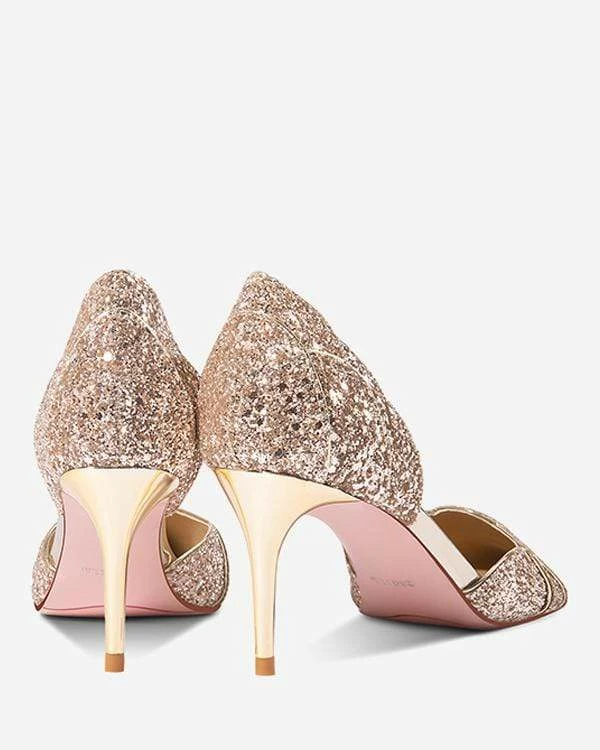 Nuheel Petal Wedding Shoes 2021 New Golden Crystal High-heeled Bridesmaid Shoes 11 Nuheel Petal Wedding Shoes 2021 New Golden Crystal High-heeled Bridesmaid Shoes