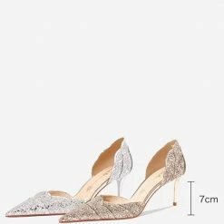 Nuheel Petal Wedding Shoes 2021 New Golden Crystal High-heeled Bridesmaid Shoes 17 Nuheel Petal Wedding Shoes 2021 New Golden Crystal High-heeled Bridesmaid Shoes