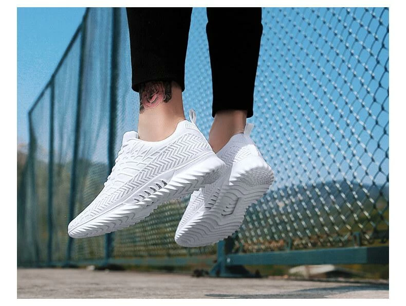 Nuheel® Woman Nuheel Simple Pure Color Couple Knit Shoes Breathable Walking Shoes 8 Nuheel® Woman Nuheel Simple Pure Color Couple Knit Shoes Breathable Walking Shoes