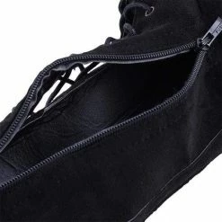 Nuheel® Nuheel Suede Thigh High Boots Front Tie Low Heel Over The Knee Boots 11