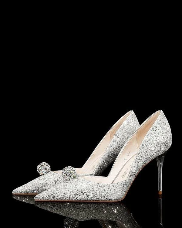 Nuheel White Veil Wedding Shoes Golden Rhinestone Thin Heel Bridesmaid Shoes 4 Nuheel White Veil Wedding Shoes Golden Rhinestone Thin Heel Bridesmaid Shoes