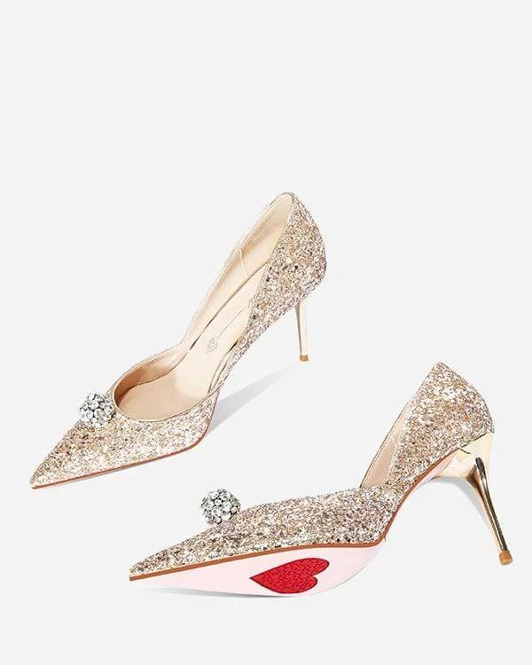 Nuheel White Veil Wedding Shoes Golden Rhinestone Thin Heel Bridesmaid Shoes 6 Nuheel White Veil Wedding Shoes Golden Rhinestone Thin Heel Bridesmaid Shoes