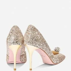 Nuheel White Veil Wedding Shoes Golden Rhinestone Thin Heel Bridesmaid Shoes 13 Nuheel White Veil Wedding Shoes Golden Rhinestone Thin Heel Bridesmaid Shoes