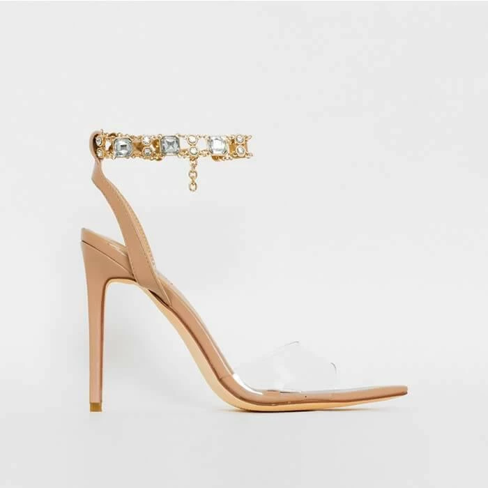 Nuheel® Nuheel Women'S Rhinestone Stiletto Sandals Party Shoes 8 Nuheel® Nuheel Women'S Rhinestone Stiletto Sandals Party Shoes