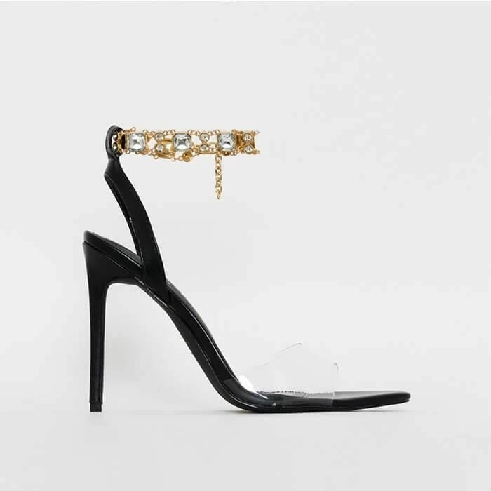 Nuheel® Nuheel Women'S Rhinestone Stiletto Sandals Party Shoes 7 Nuheel® Nuheel Women'S Rhinestone Stiletto Sandals Party Shoes