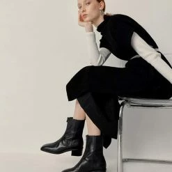 Nuheel® Nuheel Zipper Mid-Tube Platform Thick Heel Fashion Booties For Women