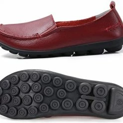 Nuheel® Loafers For Women Casual Leather Walking Flats Outdoor Driving Shoes Woman 45 Nuheel® Loafers For Women Casual Leather Walking Flats Outdoor Driving Shoes Woman