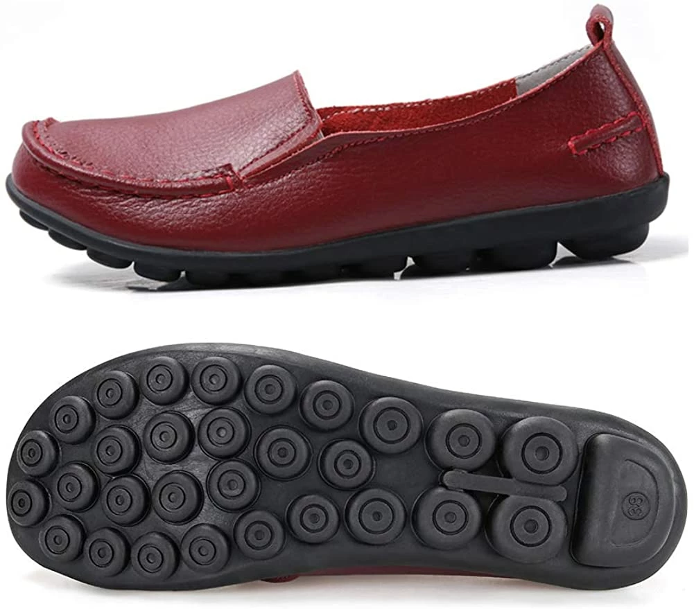 Nuheel® Loafers For Women Casual Leather Walking Flats Outdoor Driving Shoes Woman 4 Nuheel® Loafers For Women Casual Leather Walking Flats Outdoor Driving Shoes Woman