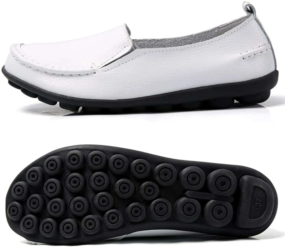 Nuheel® Loafers For Women Casual Leather Walking Flats Outdoor Driving Shoes Woman 10 Nuheel® Loafers For Women Casual Leather Walking Flats Outdoor Driving Shoes Woman