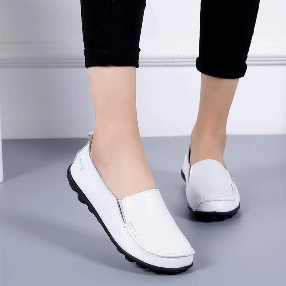 Nuheel® Loafers For Women Casual Leather Walking Flats Outdoor Driving Shoes Woman 13 Nuheel® Loafers For Women Casual Leather Walking Flats Outdoor Driving Shoes Woman