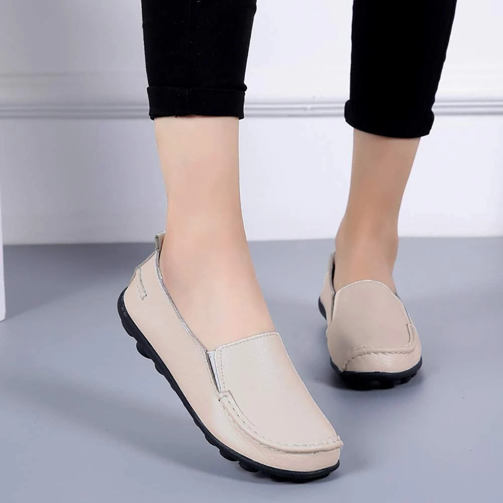 Nuheel® Loafers For Women Casual Leather Walking Flats Outdoor Driving Shoes Woman 19 Nuheel® Loafers For Women Casual Leather Walking Flats Outdoor Driving Shoes Woman