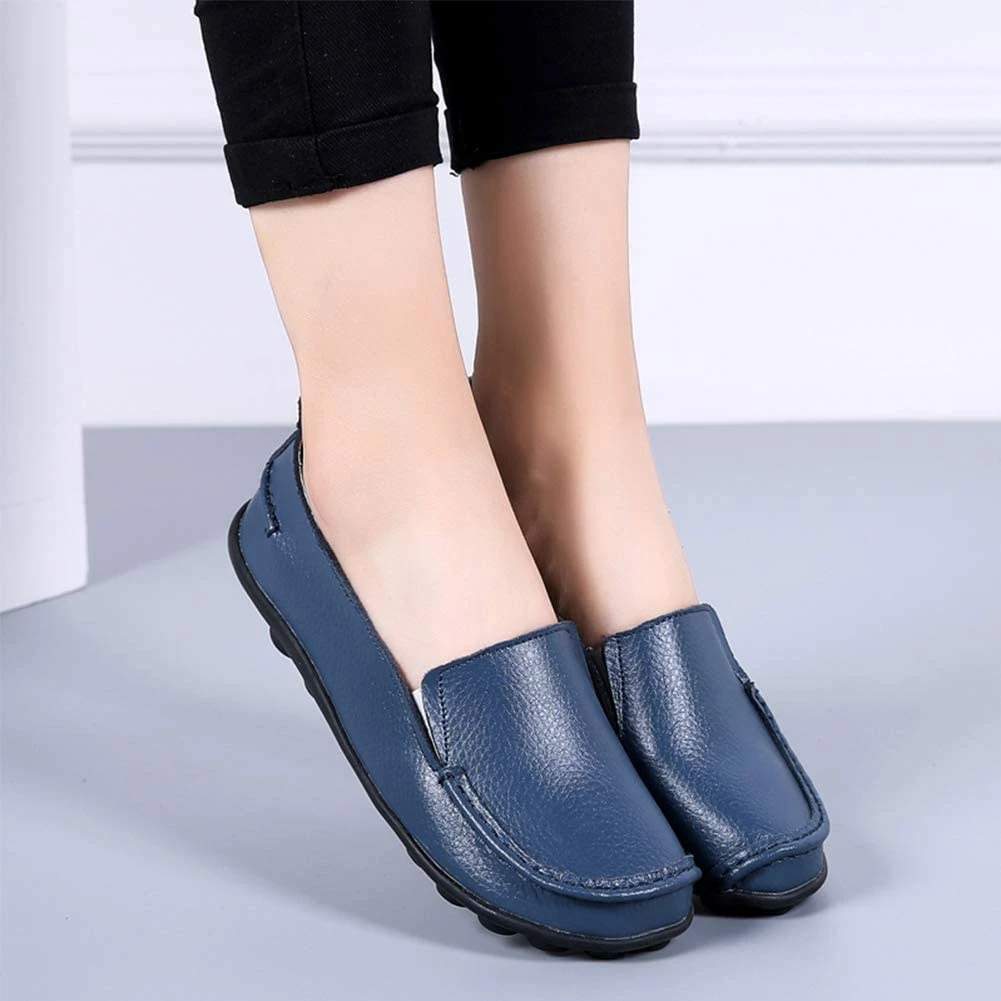 Nuheel® Loafers For Women Casual Leather Walking Flats Outdoor Driving Shoes Woman 25 Nuheel® Loafers For Women Casual Leather Walking Flats Outdoor Driving Shoes Woman