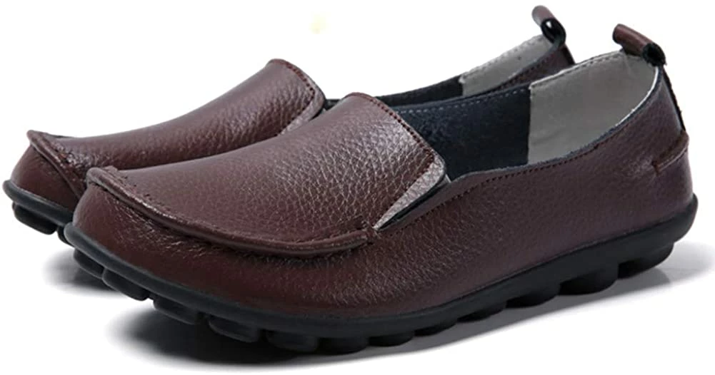 Nuheel® Loafers For Women Casual Leather Walking Flats Outdoor Driving Shoes Woman 36 Nuheel® Loafers For Women Casual Leather Walking Flats Outdoor Driving Shoes Woman