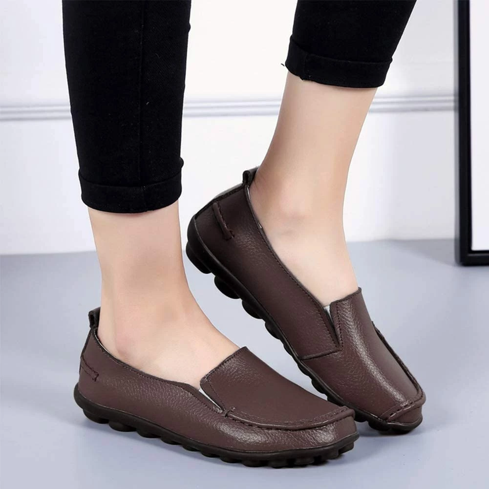 Nuheel® Loafers For Women Casual Leather Walking Flats Outdoor Driving Shoes Woman 37 Nuheel® Loafers For Women Casual Leather Walking Flats Outdoor Driving Shoes Woman
