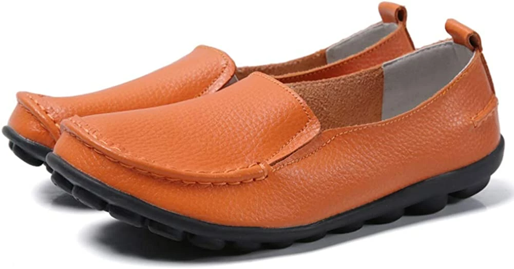 Nuheel® Loafers For Women Casual Leather Walking Flats Outdoor Driving Shoes Woman 42 Nuheel® Loafers For Women Casual Leather Walking Flats Outdoor Driving Shoes Woman