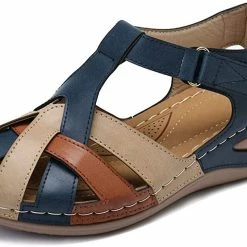 Nuheel® Woman Women's Summer Beach Comfort Platform Slides Sandals Walking Shoes 49 Nuheel® Woman Women's Summer Beach Comfort Platform Slides Sandals Walking Shoes