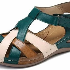 Nuheel® Woman Women's Summer Beach Comfort Platform Slides Sandals Walking Shoes 45 Nuheel® Woman Women's Summer Beach Comfort Platform Slides Sandals Walking Shoes