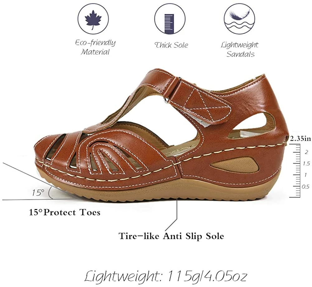 Nuheel® Woman Women's Summer Beach Comfort Platform Slides Sandals Walking Shoes 10 Nuheel® Woman Women's Summer Beach Comfort Platform Slides Sandals Walking Shoes