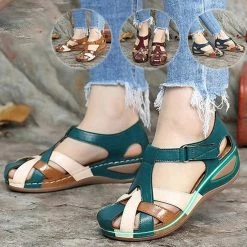 Nuheel® Woman Women's Summer Beach Comfort Platform Slides Sandals Walking Shoes 46 Nuheel® Woman Women's Summer Beach Comfort Platform Slides Sandals Walking Shoes