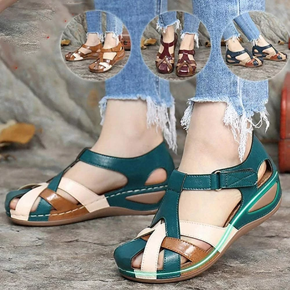 Nuheel® Woman Women's Summer Beach Comfort Platform Slides Sandals Walking Shoes 12 Nuheel® Woman Women's Summer Beach Comfort Platform Slides Sandals Walking Shoes