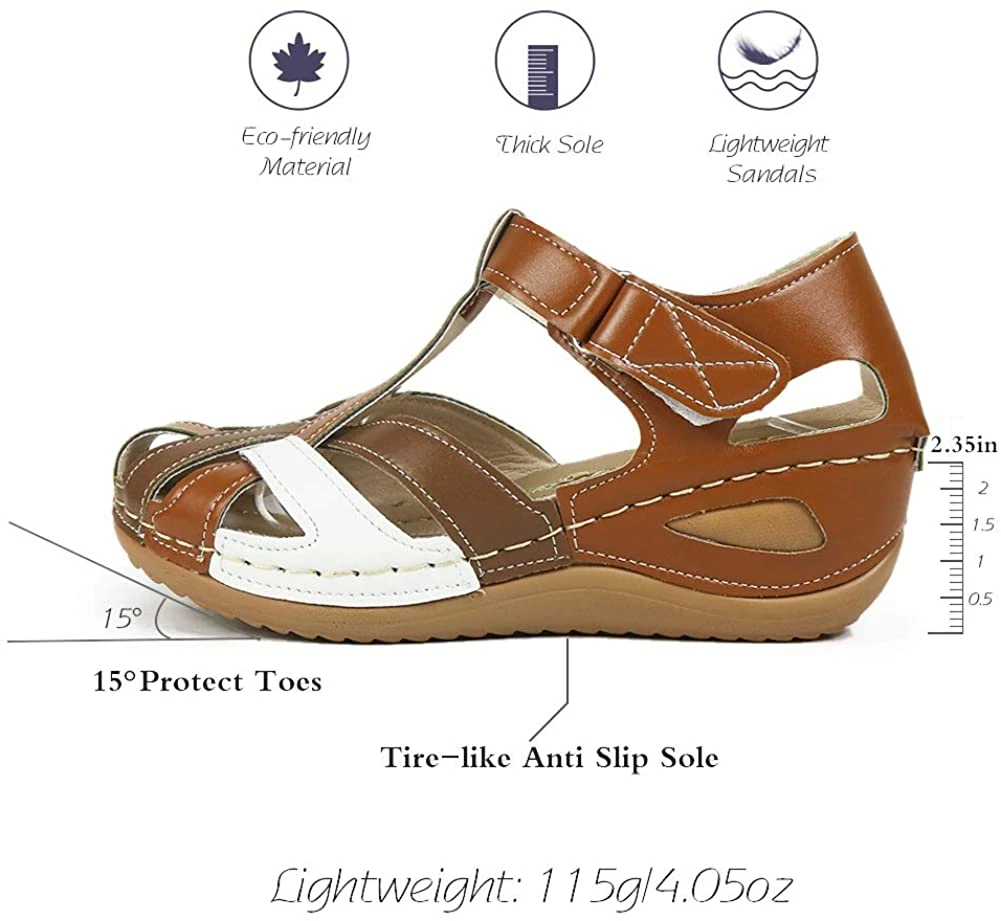 Nuheel® Woman Women's Summer Beach Comfort Platform Slides Sandals Walking Shoes 24 Nuheel® Woman Women's Summer Beach Comfort Platform Slides Sandals Walking Shoes