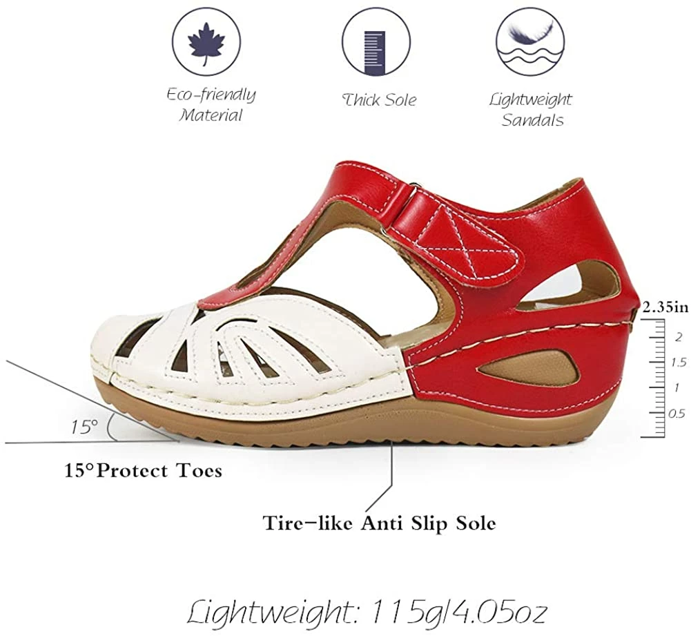 Nuheel® Woman Women's Summer Beach Comfort Platform Slides Sandals Walking Shoes 32 Nuheel® Woman Women's Summer Beach Comfort Platform Slides Sandals Walking Shoes