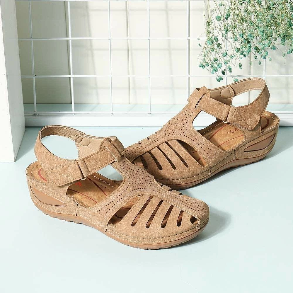 Nuheel® Woman Women's Closed Toe Sandals Platform Wedge Sandals Shoes 23 Nuheel® Woman Women's Closed Toe Sandals Platform Wedge Sandals Shoes