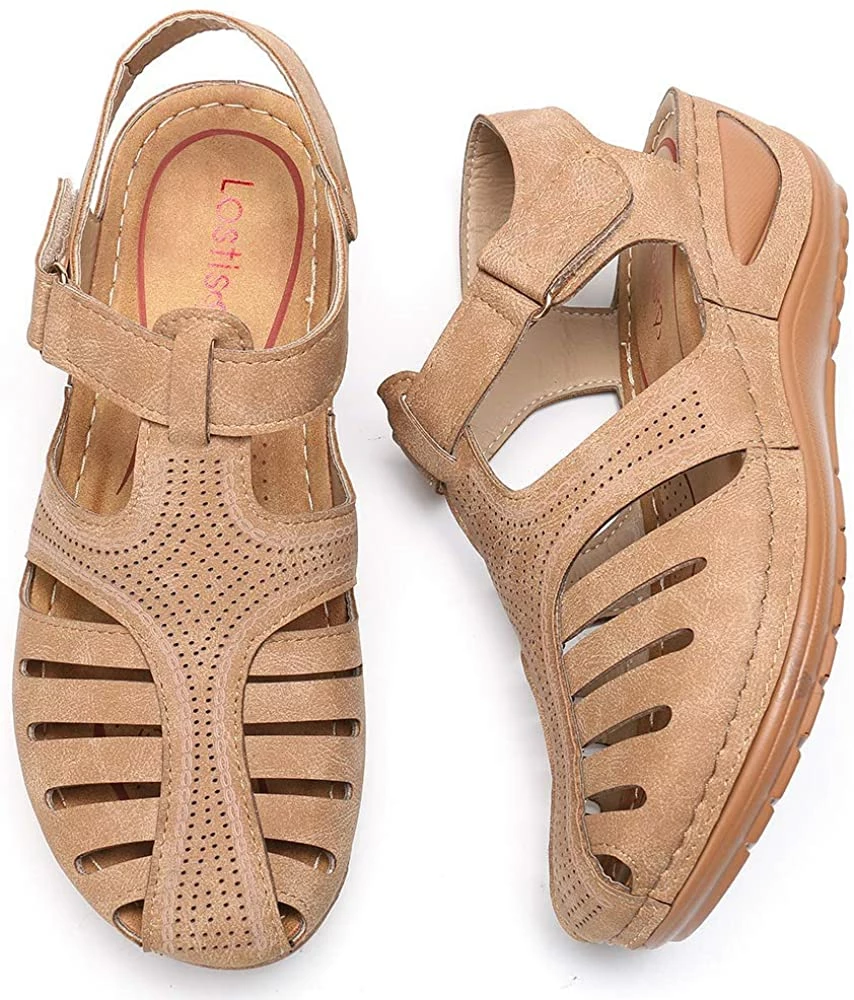 Nuheel® Woman Women's Closed Toe Sandals Platform Wedge Sandals Shoes 21 Nuheel® Woman Women's Closed Toe Sandals Platform Wedge Sandals Shoes