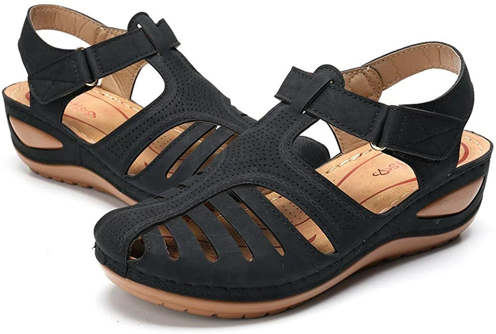 Nuheel® Woman Women's Closed Toe Sandals Platform Wedge Sandals Shoes 25 Nuheel® Woman Women's Closed Toe Sandals Platform Wedge Sandals Shoes