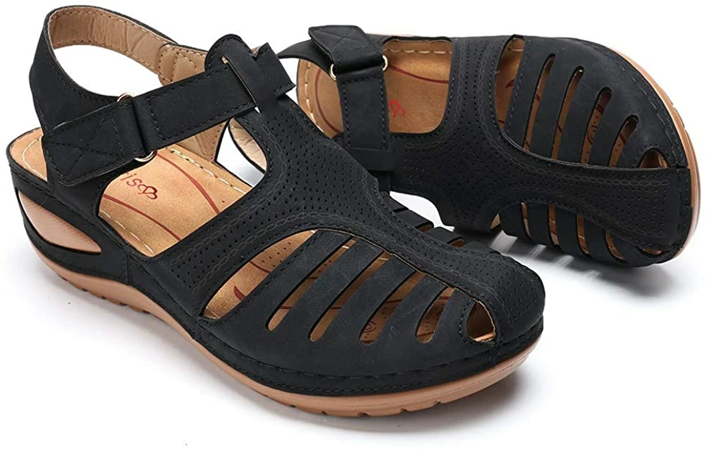 Nuheel® Woman Women's Closed Toe Sandals Platform Wedge Sandals Shoes 26 Nuheel® Woman Women's Closed Toe Sandals Platform Wedge Sandals Shoes