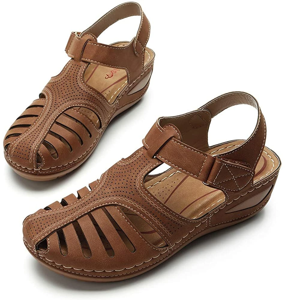 Nuheel® Woman Women's Closed Toe Sandals Platform Wedge Sandals Shoes 11 Nuheel® Woman Women's Closed Toe Sandals Platform Wedge Sandals Shoes