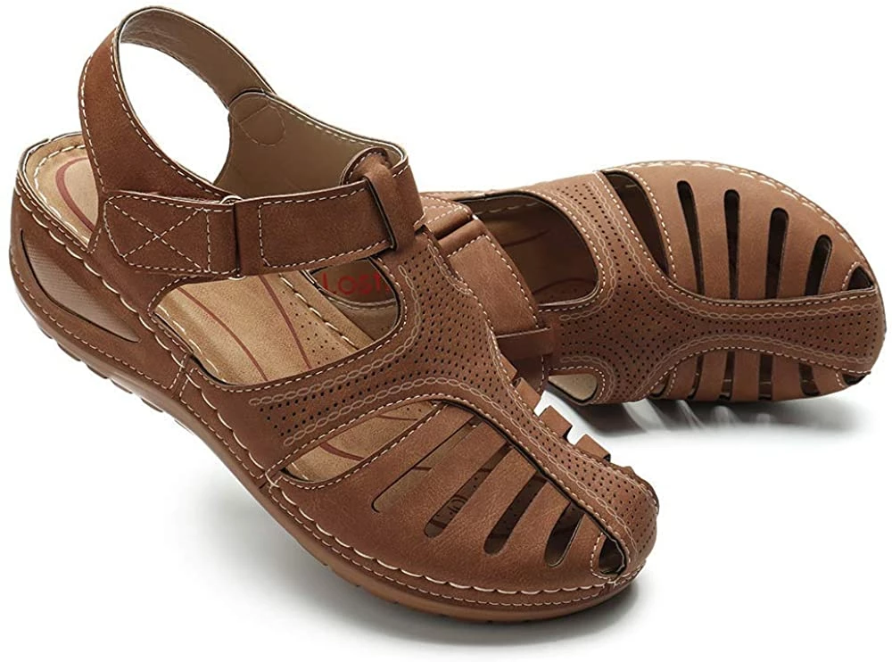 Nuheel® Woman Women's Closed Toe Sandals Platform Wedge Sandals Shoes 12 Nuheel® Woman Women's Closed Toe Sandals Platform Wedge Sandals Shoes