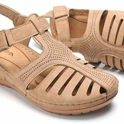 Nuheel® Woman Women's Closed Toe Sandals Platform Wedge Sandals Shoes 46 Nuheel® Woman Women's Closed Toe Sandals Platform Wedge Sandals Shoes