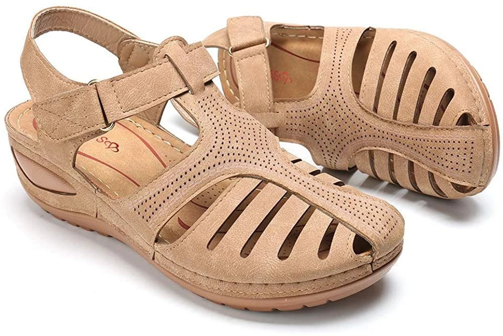 Nuheel® Woman Women's Closed Toe Sandals Platform Wedge Sandals Shoes 19 Nuheel® Woman Women's Closed Toe Sandals Platform Wedge Sandals Shoes