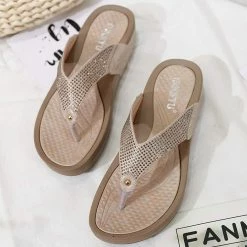 Nuheel® Women's Slide Sandals Outdoor Clip Toe Platform Wedge Shoes Woman