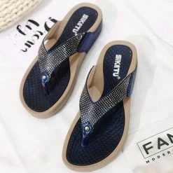 Nuheel® Women's Slide Sandals Outdoor Clip Toe Platform Wedge Shoes Woman