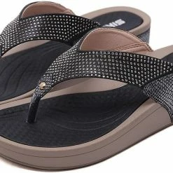 Nuheel® Women's Slide Sandals Outdoor Clip Toe Platform Wedge Shoes Woman