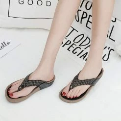 Nuheel® Women's Slide Sandals Outdoor Clip Toe Platform Wedge Shoes Woman