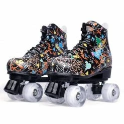 Nuheel® Functional Shoes Nuheel Graffiti Outdoor Roller Skates Women White EU Size 34-45 9 Nuheel® Functional Shoes Nuheel Graffiti Outdoor Roller Skates Women White EU Size 34-45