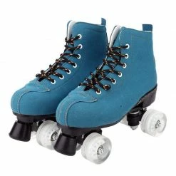 Nuheel® Nuheel Suede Double Row Outdoor Roller Skates Women Skates For Boys