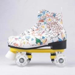Nuheel® Functional Shoes Nuheel Graffiti Outdoor Roller Skates Women White EU Size 34-45 11 Nuheel® Functional Shoes Nuheel Graffiti Outdoor Roller Skates Women White EU Size 34-45
