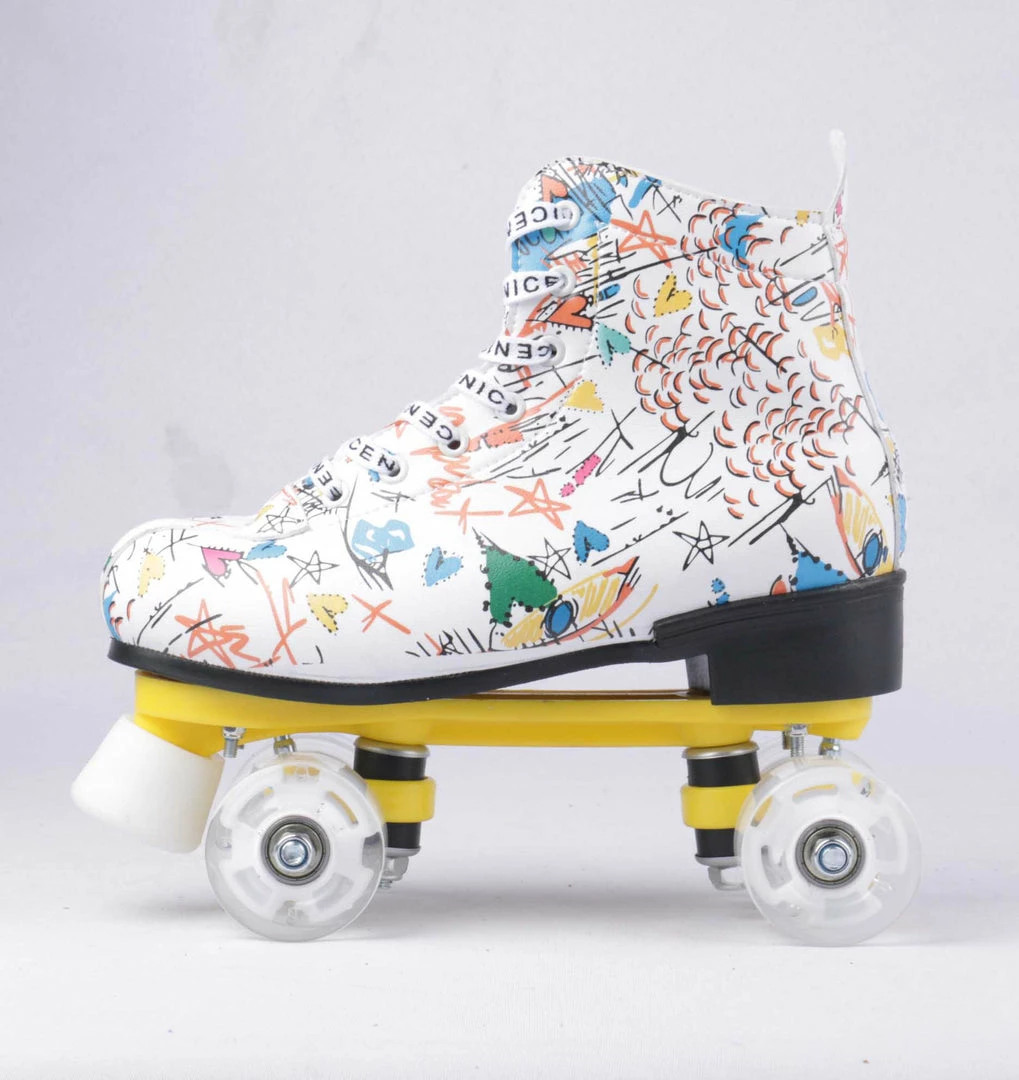 Nuheel® Functional Shoes Nuheel Graffiti Outdoor Roller Skates Women White EU Size 34-45 7 Nuheel® Functional Shoes Nuheel Graffiti Outdoor Roller Skates Women White EU Size 34-45