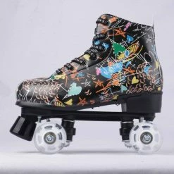 Nuheel® Functional Shoes Nuheel Graffiti Outdoor Roller Skates Women White EU Size 34-45 10 Nuheel® Functional Shoes Nuheel Graffiti Outdoor Roller Skates Women White EU Size 34-45