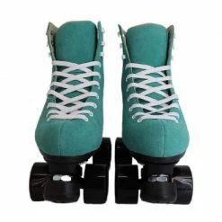 Nuheel® Woman Nuheel Green Suede Double Row Roller Skates Women Pu Four-Wheel Plastic Steel Base Roller Shoes,Size 4.5-13.5 50 Nuheel® Woman Nuheel Green Suede Double Row Roller Skates Women Pu Four-Wheel Plastic Steel Base Roller Shoes,Size 4.5-13.5