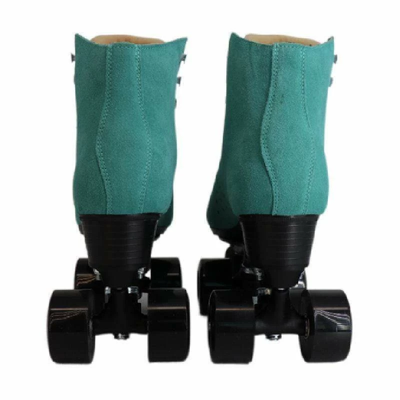 Nuheel® Woman Nuheel Green Suede Double Row Roller Skates Women Pu Four-Wheel Plastic Steel Base Roller Shoes,Size 4.5-13.5 24 Nuheel® Woman Nuheel Green Suede Double Row Roller Skates Women Pu Four-Wheel Plastic Steel Base Roller Shoes,Size 4.5-13.5