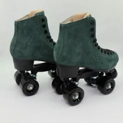 Nuheel® Woman Nuheel Green Suede Double Row Roller Skates Women Pu Four-Wheel Plastic Steel Base Roller Shoes,Size 4.5-13.5 46 Nuheel® Woman Nuheel Green Suede Double Row Roller Skates Women Pu Four-Wheel Plastic Steel Base Roller Shoes,Size 4.5-13.5