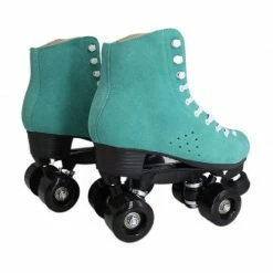 Nuheel® Woman Nuheel Green Suede Double Row Roller Skates Women Pu Four-Wheel Plastic Steel Base Roller Shoes,Size 4.5-13.5 53 Nuheel® Woman Nuheel Green Suede Double Row Roller Skates Women Pu Four-Wheel Plastic Steel Base Roller Shoes,Size 4.5-13.5